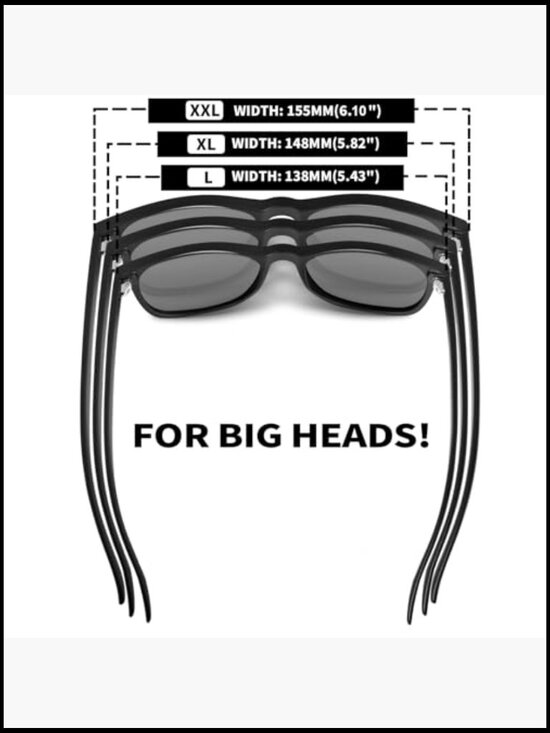 Polarized Sunglasses Rectangular UV Protection TR90 Frame Unisex